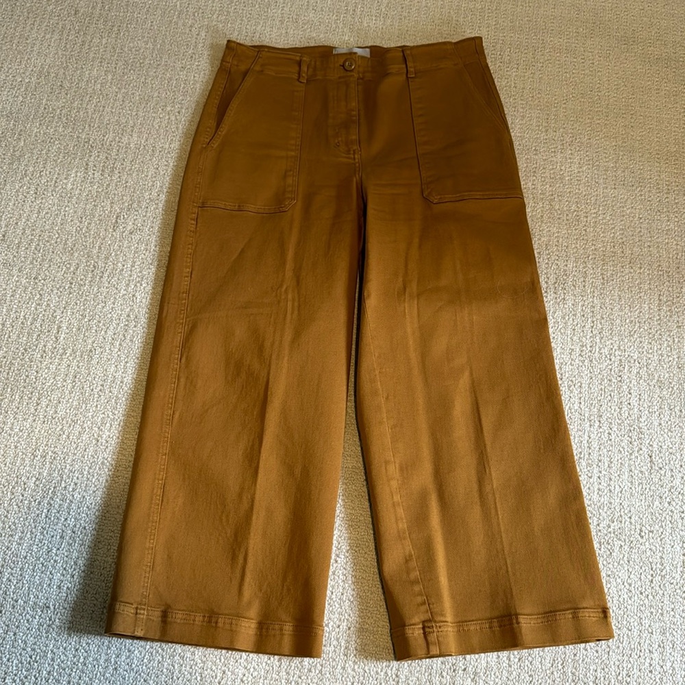 Everlane wide leg cropped utility pocket pants, sz 31